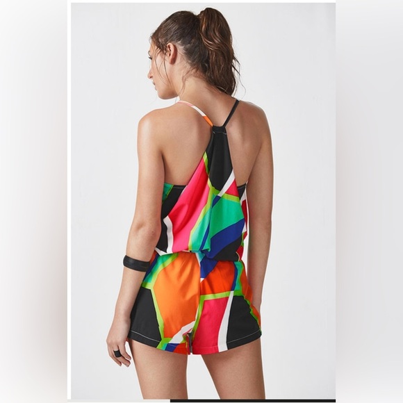 Fabletics Neema Romper in Popsicle Print size M - Picture 2 of 14